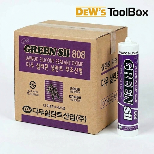 다우실란트 그린씰808 무초산 실리콘 투명 1박스 / 25개