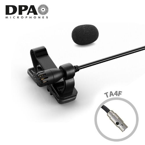디피에이 DPA 2061-OL-C-B10 TA4F 블랙 슈어 타입 라발리에 핀 마이크 방송 녹음 IP57 방진방수 색상 블랙, 블랙, 2061-OL-C-B10