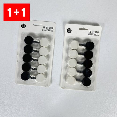 투명 강력 부착 벽 후크 10개 세트 욕실 주방 거치대 걸이