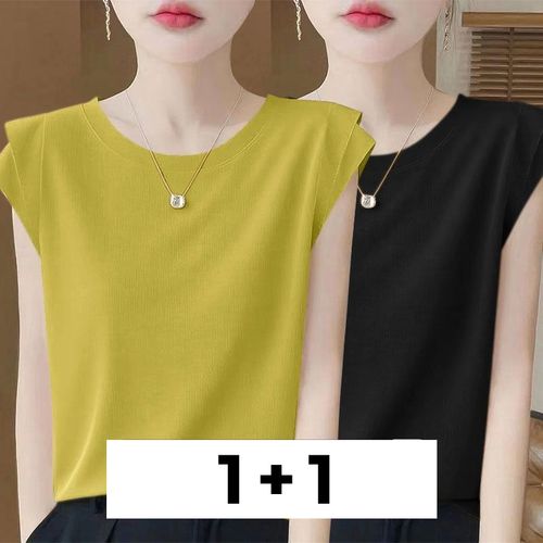 메인워크 1+1 중년 여성 민소매티