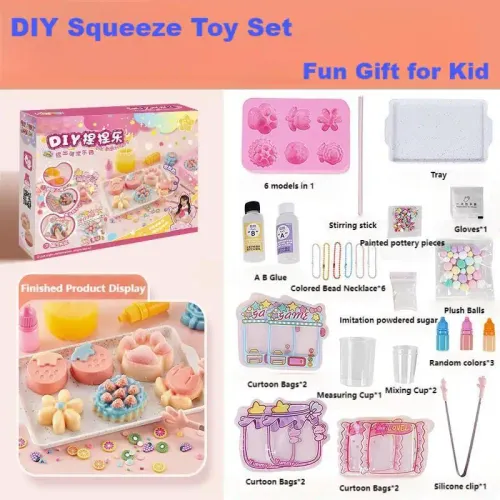 Taba Squishy Kit 1:1 AB 액체 실리콘 스트레스 릴리프 선물로 나만의 슈퍼 소프트 DIY 만들기 매니아를 위