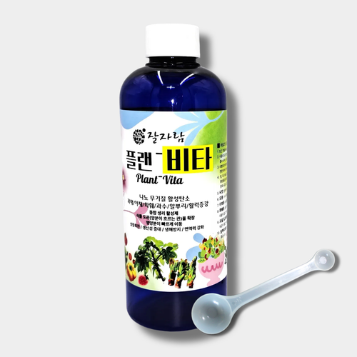 잘자람 플랜비타 400ml 복합비료 항바이러스 면역증강 비대촉진 생산성 증대 활력증강 냉해방지 창빛농원