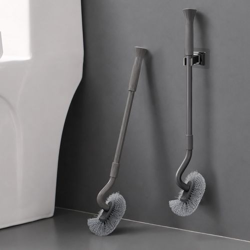 모나코올리브 20cm 더 긴 키다리 변기솔 롱핸들 변기청소솔 벽걸이 거치대 포함