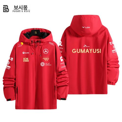 2025 T1 팀 페이커 유니폼 후드티 후드 집업 바람막이 점퍼 자켓