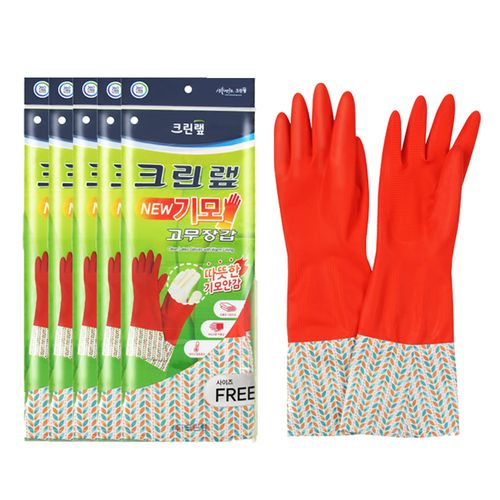 크린랩 기모 고무장갑 (Free 사이즈)
