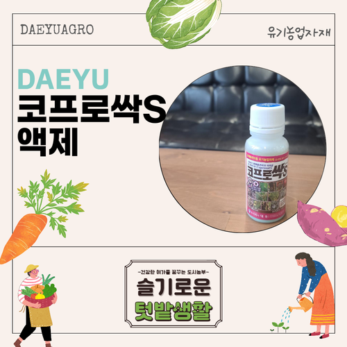 코프로싹S 100ml 액상수화제 (주)대유 친환경살균제 노균병 흰가루병 세균병