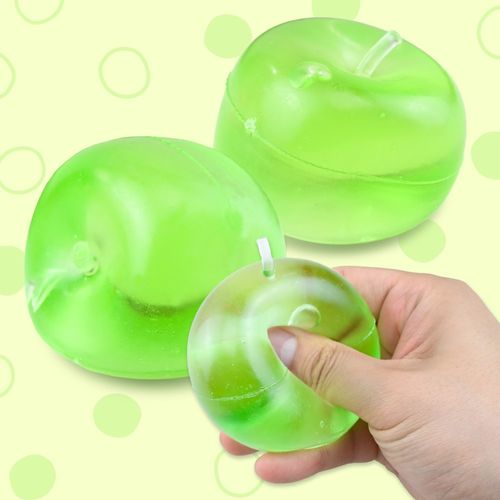 1+1 청사과 슬랑이 스트레스볼 말랑이 슬라임 시퀴시 피젯토이, 청사과 슬랑이, 128g, 2개