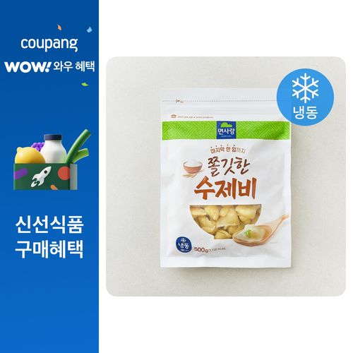 면사랑 쫄깃한 수제비 (냉동), 500g, 1개