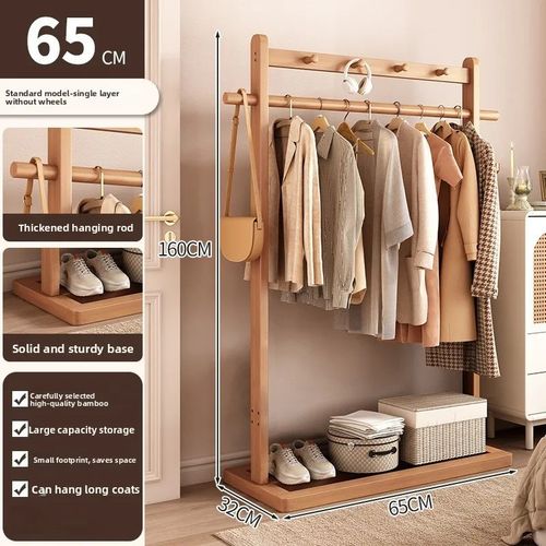 안정적인 이동식 신형 옷걸이 바닥부터 천장까지 닿는 침실용 거실용 수직 옷 건조대
