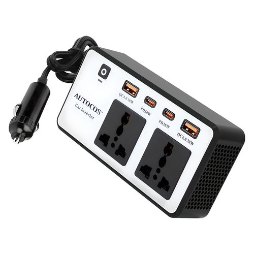 오토코스 N1-7 차량용 초고속 충전 시거잭 멀티 인버터 200W PD30W DC 12V(IN) - 220V(OUT), 1개
