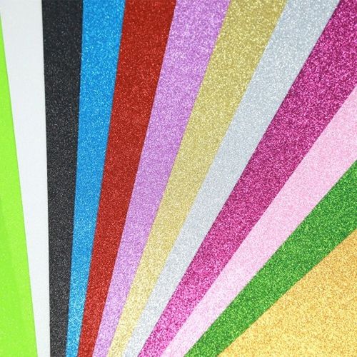 SJ 글리터 반짝이 EVA 폼 50x70cm 2T (12색 택1), 12. 검정