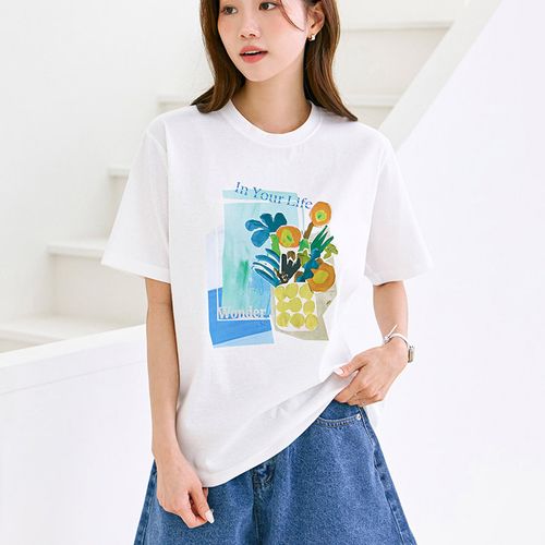 WPBG 아트 페인팅 반팔 나염 티셔츠_3color