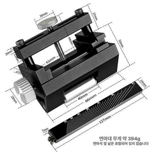 목선인 호닝가이드 각도 샤프닝 검정 샤프너 블랙 가이드 320모델 320MM