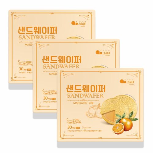 위드쿡 감귤 샌드웨이퍼, 3개, 240g