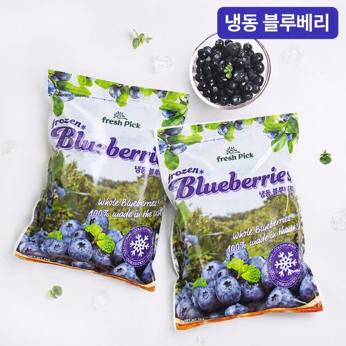 프레시픽 냉동 블루베리, 2개, 1kg