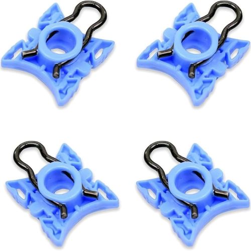 테이북 4 PCS 윈도우 글래스 어저스터 슬라이더 클립 트 슬라이딩 슈 레귤레이터 자동차 유리 버클 교체 범용 수리 액세서리블루
