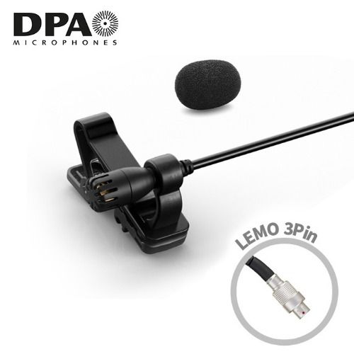 디피에이 DPA 2061-OL-C-B03 3-Pin LEMO 블랙 3Pin LEMO 타입 라발리에 핀 마이크 방송 녹음 IP57등급 방진방수 색상 블랙, 블랙, 2061-OL-C-B03