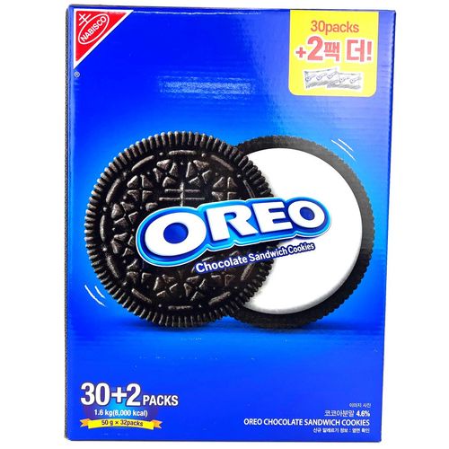 굿픽샵 코스트코 오레오 초코 샌드위치 쿠키 대용량 간식+고급 사탕 증정, 1.6kg, 1박스