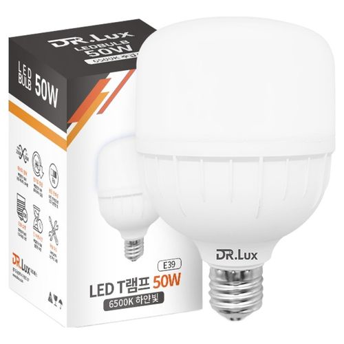 닥터룩스 LED 전구 T램프 E39 큰소켓 50W, 1개