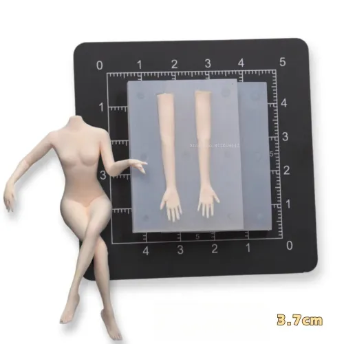 초경량 점토 올바른 비율 만화 인형 여자 바디 실리콘 몰드 DIY 클레이 애니메이션 캐릭터 모델링 만들기