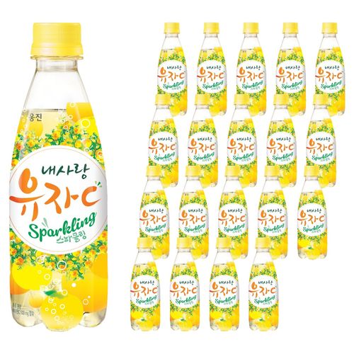 내사랑유자씨 스파클링, 20개, 350ml