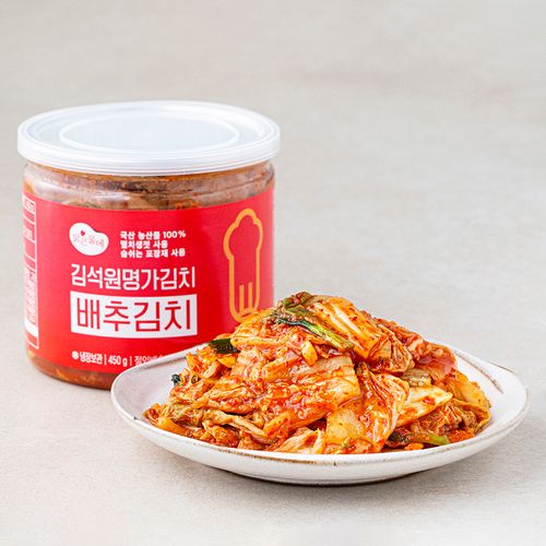 맑은물에 김석원 명가김치 배추김치, 450g, 1개
