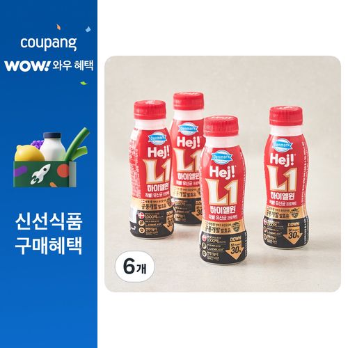 덴마크하이 엘원 요구르트, 6개, 4개입, 130ml
