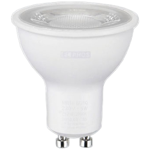 EL PHOS LED MR16 GU10 5W 할로겐램프 AC 220V 전용, 전구색, 1개