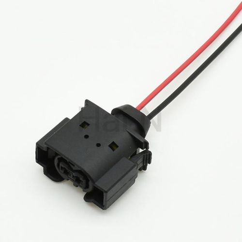 1세트 암수 2핀 AC 어셈블리 자동차 전기 암 플러그 방수 커넥터 소켓 50290756 (색상-15cm wire 2)
