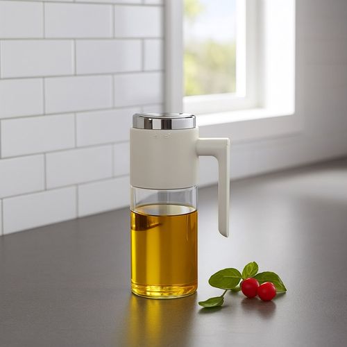 헬로제인 304스텐 고급형 자동개폐 유리 오일병 500ml, 1개, 500ml
