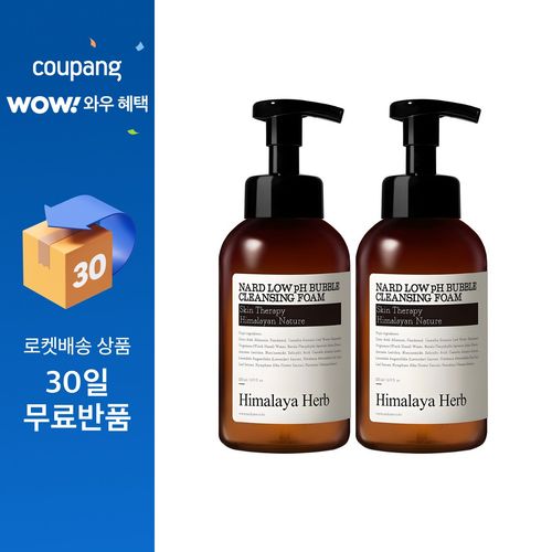 나드 약산성 버블 클렌징폼, 500ml, 2개