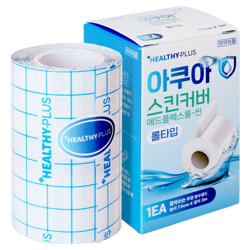 헬씨플러스 아쿠아 롤타입 잘라쓰는 투명 방수 밴드, 1개, 1개입