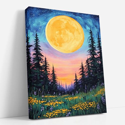 뉴타임즈 보석 자수 다이아몬드 그림 3D 입체 효과 다이아몬드 자수를 붙이다 DIY 핸드메이드 애호가 풍경화 홈 인테리어 특별한 선물, 1세트, 달 00291