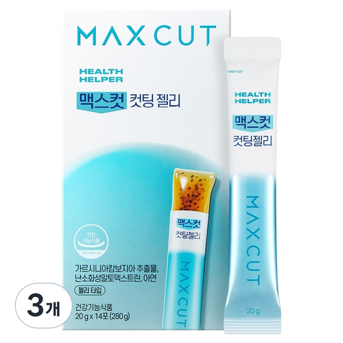 헬스헬퍼 맥스컷 컷팅젤리 14p, 280g, 3개
