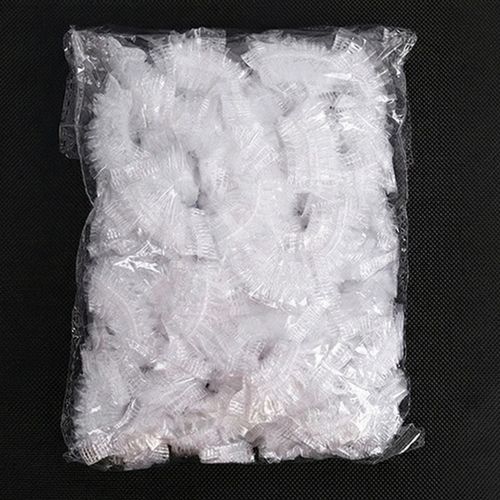 현하컴퍼니 일회용이어캡 염색귀마개 미용실용품비닐, 100개, 투명