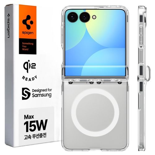 슈피겐 울트라하이브리드 프로 맥핏 휴대폰 케이스 ACS11515, 갤럭시 Z 플립8, 클리어화이트