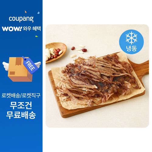 해맑은푸드 껍질벗겨 더 말랑한 조미오징어다리 (냉동), 1개, 200g(미니)