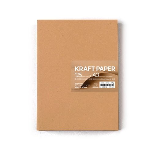 PaperPhant 질 좋고 도톰한(161g) 진한 브라운 크라프트지(Kraft Paper)