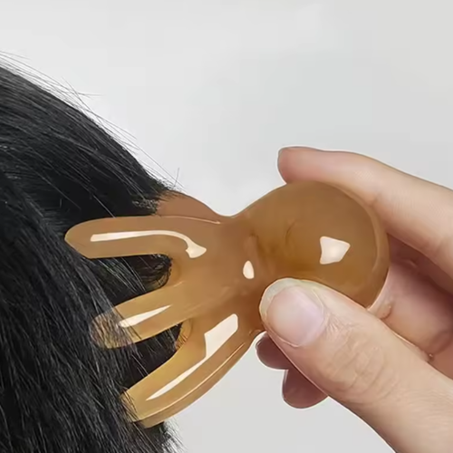 문어 마사지기 지압기 두피 목 어깨 셀프 괄사 도구, 1개