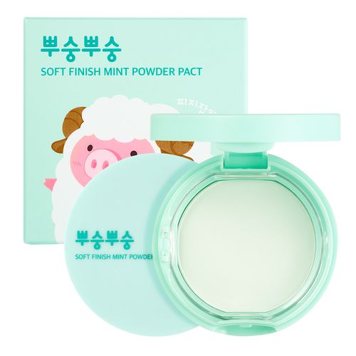 미팩토리 뿌숭뿌숭 파우더팩트 9g, 민트, 1개