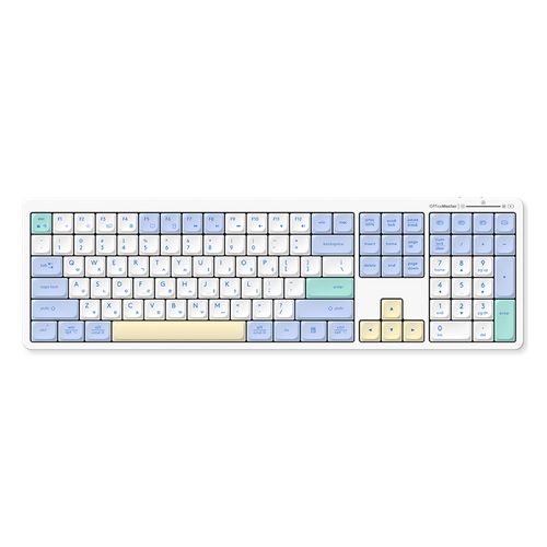 한성컴퓨터 OfficeMaster 3모드 저소음 펜타그래프 유무선 키보드, Meringue, GK698, 제조사축