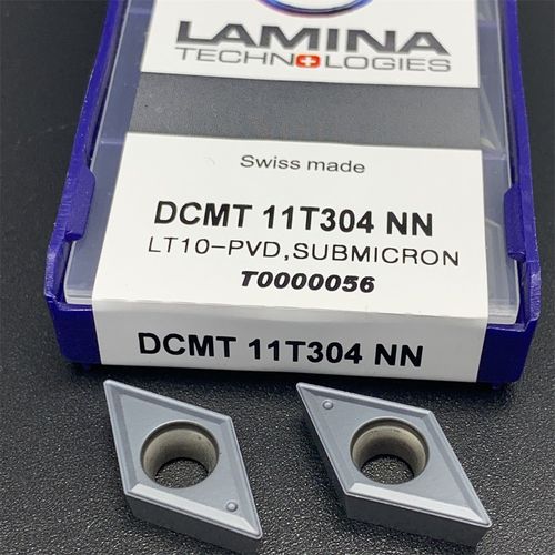 10개 LAMINA DCMT 11T304 NN LT10 CNC 인서트 카바이드 밀링 DCMT11T308 LT10-PVD