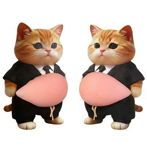 부기몰 말랑 뱃살 문콕방지 강아지 고양이 입체스티커