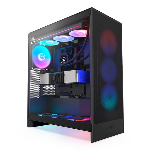 NZXT H7 Flow RGB V2 미드 타워 ATX 에어플로우 PC 케이스