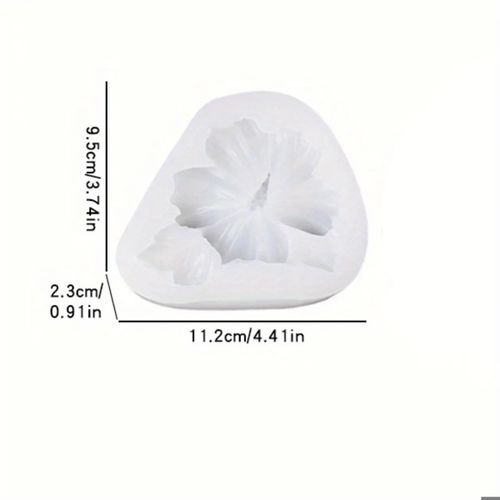 하트 꽃 실리콘 몰드 - 양초 점토 석고 및 비누 제작용 3D 꽃 재사용 가능 섬세한 꽃잎 디자인 가정 장식
