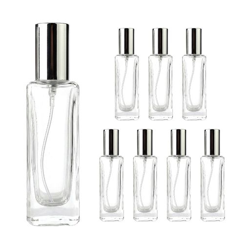 말론 30ml 투명 8개 모음 클램프 타입 실버캡 향수용기 공병