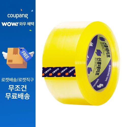 신흥 대용량 100M 투명 경포장 박스테이프, 1개