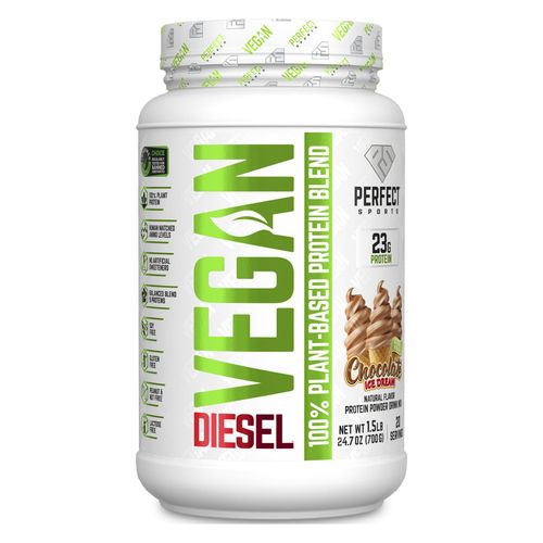 퍼펙트스포츠 Diesel 비건 플랜트-베이스드 프로틴 초콜릿 아이스 드림, 700g