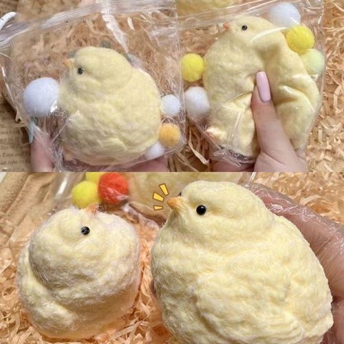 병아리 말랑이 스퀴시 스트레스 완화 찐득볼 촉감