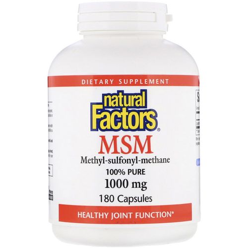네추럴팩터스 MSM 1000mg 캡슐, 1개, 180개입, 180정